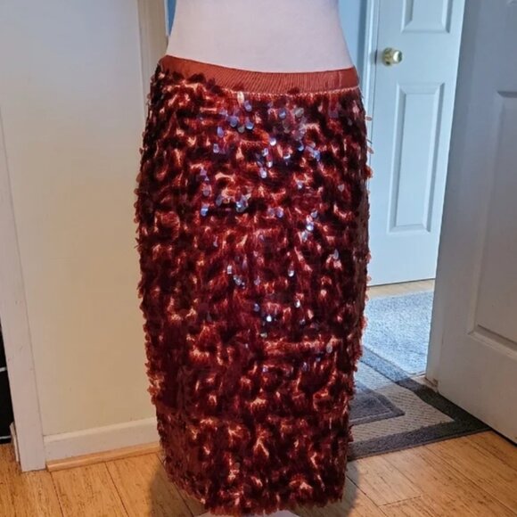 J. Crew Collection Sequin Pailette Pencil Skirt - Picture 1 of 5